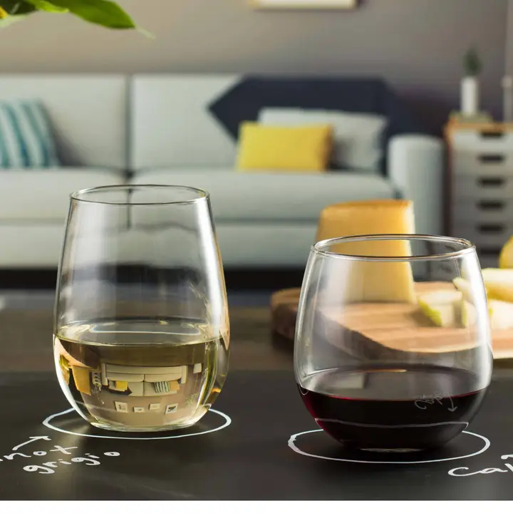 8-Piece Stemless Wine Glass Set