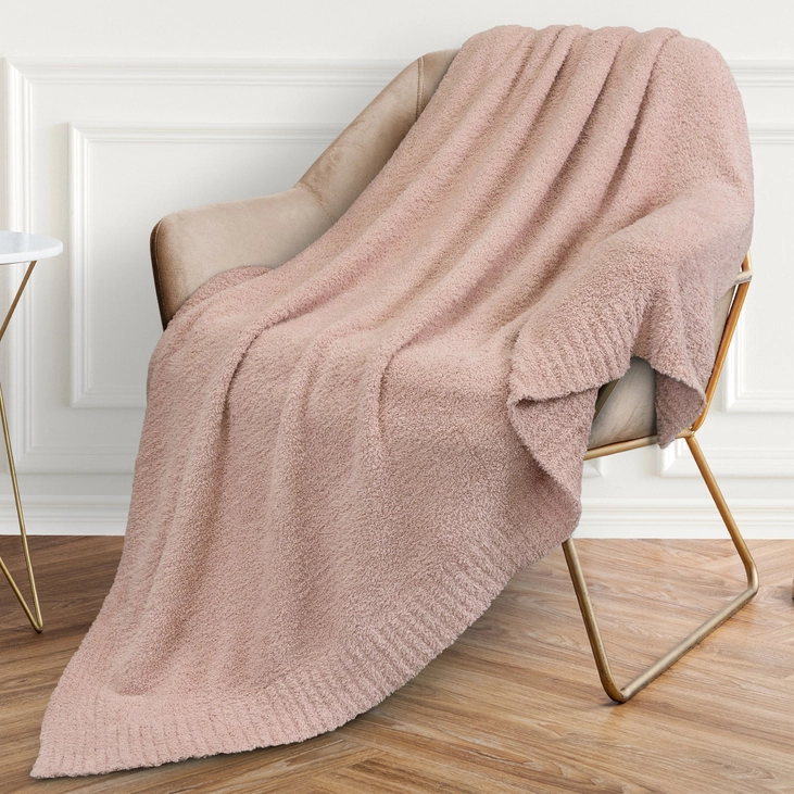 Buttery Soft Fluffy Knit Blanket