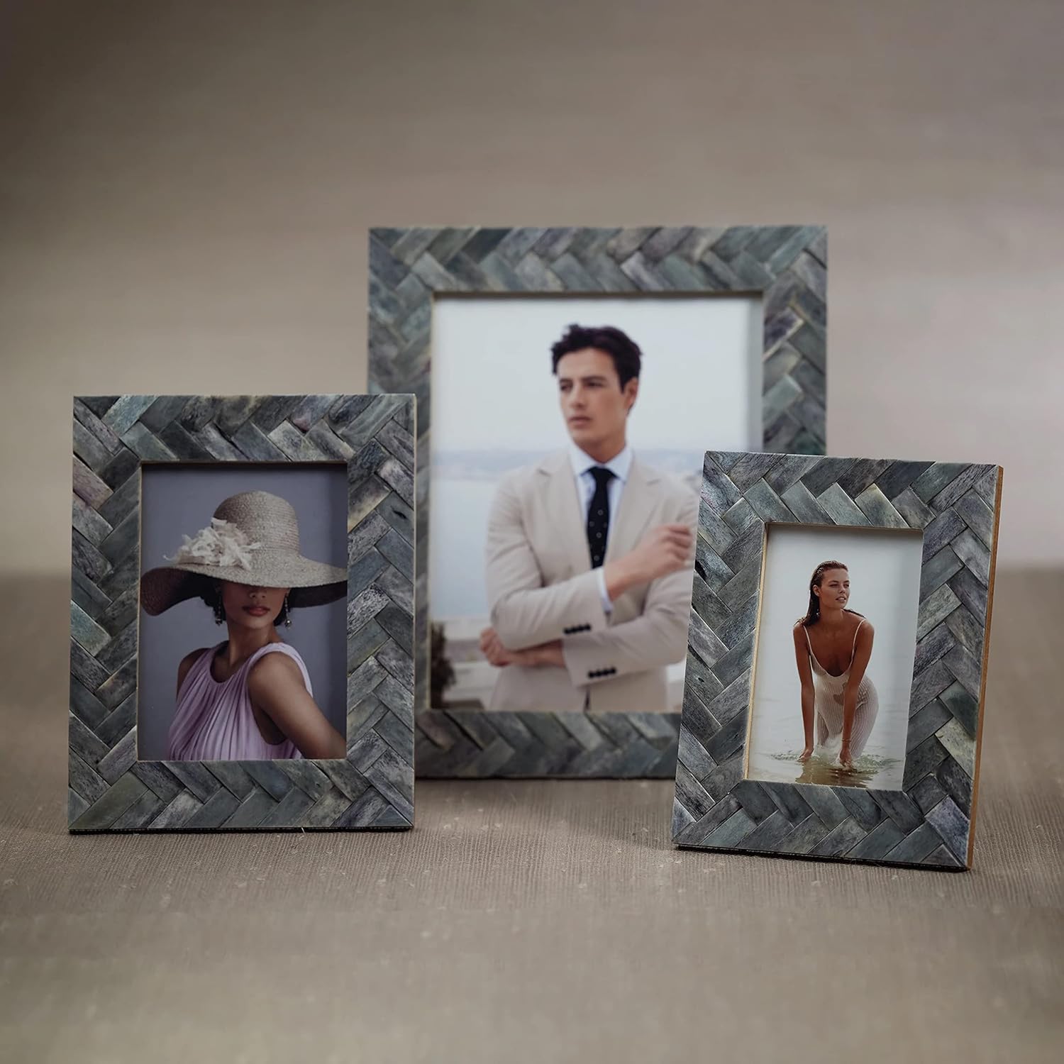 Woven Bone Photo Frames (4x6)