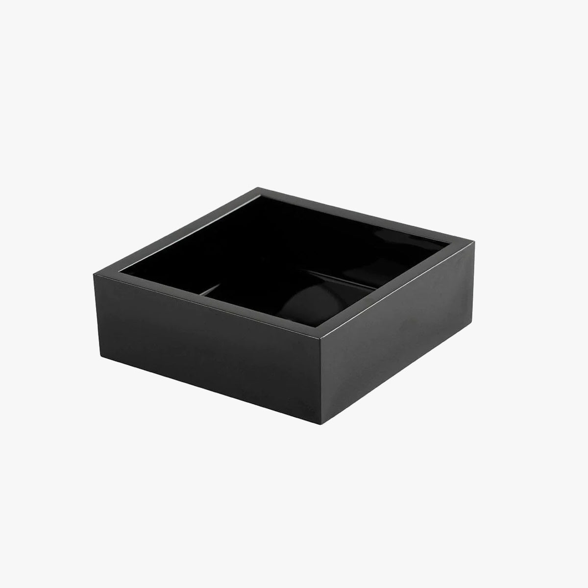 Cocktail Napkin Holder, (Black and Clear)