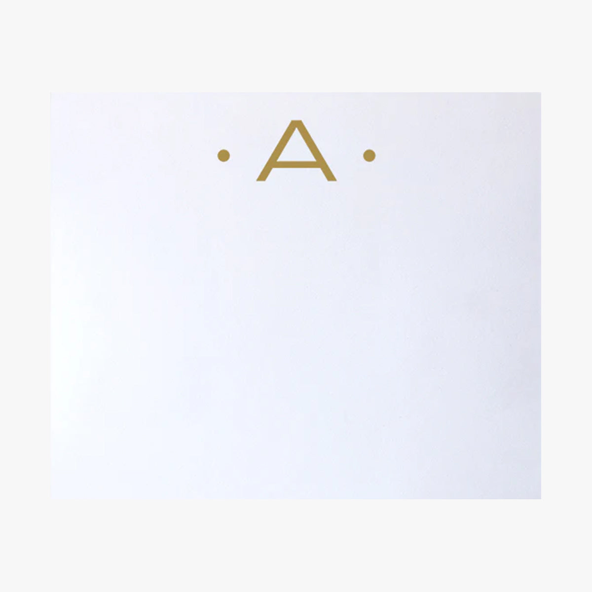 Luxe Gold Foil Initial Notepad