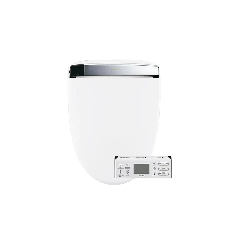 White Round-front Bidet Toilet Seat