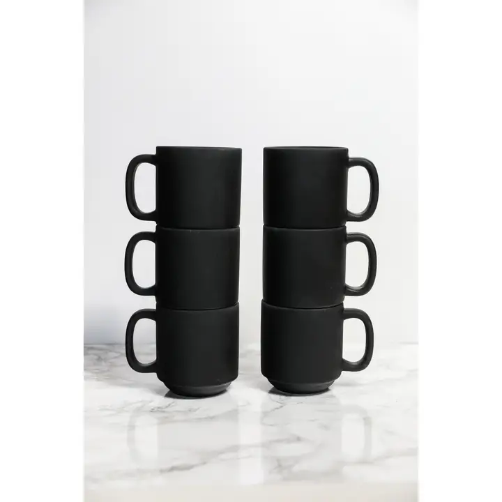 Stackable Matte Mug, 2pcs