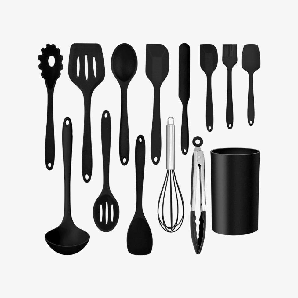 14-Piece Silicone Cooking Utensils