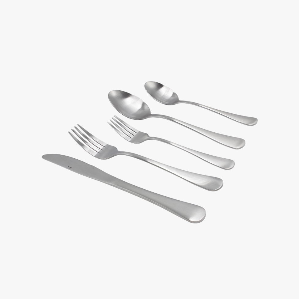 20-Piece Matte Colored Flatware Set