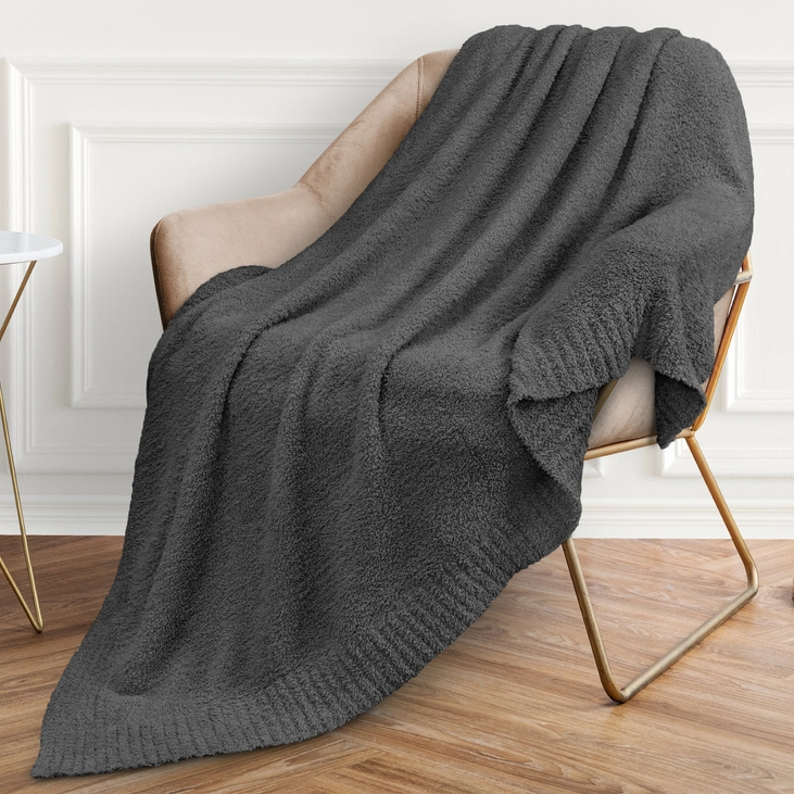 Buttery Soft Fluffy Knit Blanket