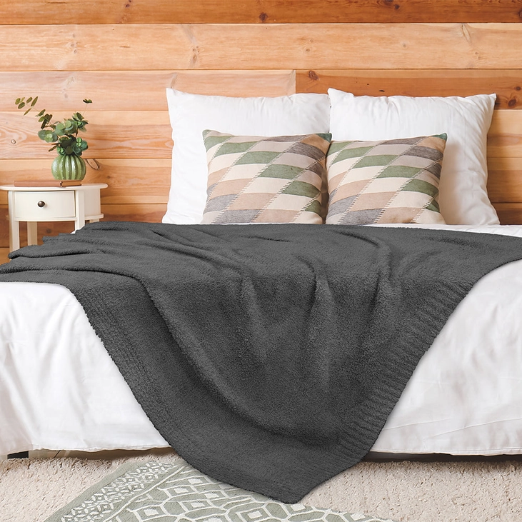 Buttery Soft Fluffy Knit Blanket